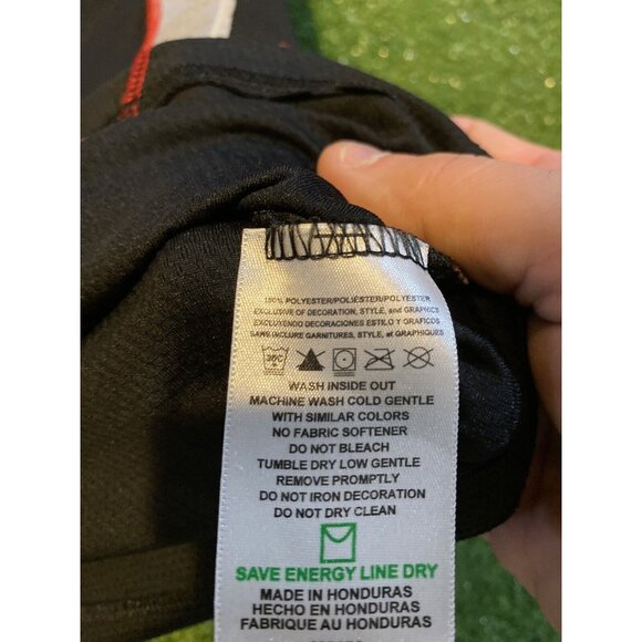 Carolina Hurricanes shirt mens medium black red Majestic Y2K short sleeve 29 - Picture 6 of 12